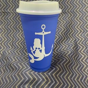Embellished Starbucks Travel Mug  Blue